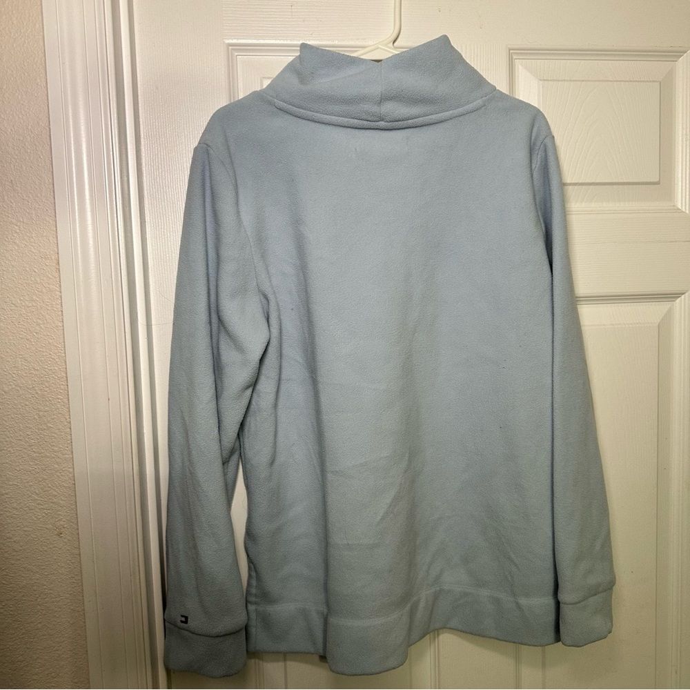 Tommy Hilfiger Women’s Blue Cowl Neck Sweater Cozy Knit - Picture 4 of 7